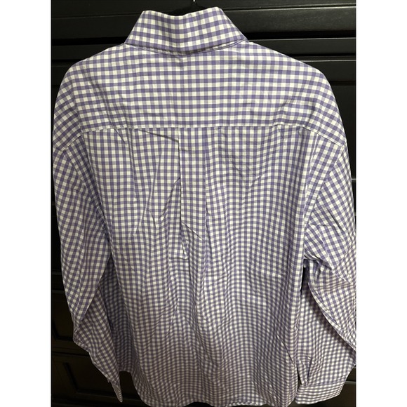 Vineyard Vines‎ Blue & White Gingham Classic Fit Shirt Long Sleeve Men's S Whale - Picture 5 of 5